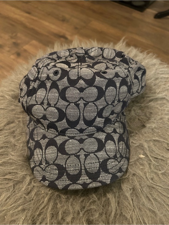 Coach Accessories - Coach Navy and denim Signature Baseball Hat